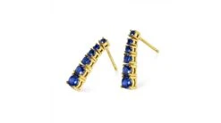 Boucle Oreille Montecristo Blue - Saphir, Or Jaune -Maria || Simplicity Soldes 01 y 7