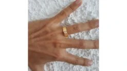 Bague Hommes. Or Jaune. Diamant 0.105ct -Maria || Simplicity Soldes 01 103 1 1