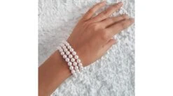 Bracelet 3 Rangs - Bracelet Perles Japon - Perle Akoya - 6.5/7mm -Maria || Simplicity Soldes 01 143 1