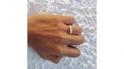 Alliances Diamants Et Or Blanc - Duo D'anneaux -Maria || Simplicity Soldes 01 152 1 2