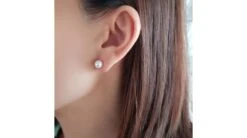 Boucles D'oreilles Perles Akoya Blanches - 8/8.5mm - AAA - Or Jaune -Maria || Simplicity Soldes 01 188