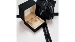 Boucles D'oreilles Clous. Perles Roses 8/9mm. Or Blanc -Maria || Simplicity Soldes 01 199 1 1 1