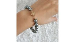 Bracelet Perles De Tahiti Grises - 9/10mm - Fermoir Or 13 Bracelet Perles De Tahiti Grises - 9/10mm - Fermoir Or -Maria || Simplicity Soldes 01 56 3