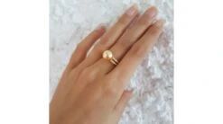 Bague Des Australes - Perle D'Australie Dorée - Or Jaune, Diamants -Maria || Simplicity Soldes 01 76