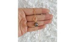 Pendentif Séduction Cygne - Perle De Tahiti - Or Jaune, Diamants -Maria || Simplicity Soldes 01 78