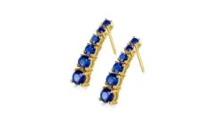 Boucle Oreille Montecristo Blue - Saphir, Or Jaune