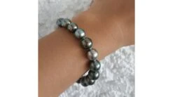 Bracelet Perles De Tahiti Multicolores - 9/10mm - Fermoir En Or -Maria || Simplicity Soldes 02 116