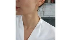 Boucles Oreilles Perles Tahiti - Crochets Perles Noires Paons - Or Blanc -Maria || Simplicity Soldes 02 224