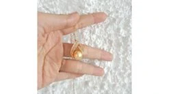 Pendentif Douce Végétale - Perle Dorée - Or Jaune, Diamants -Maria || Simplicity Soldes 02 32 2