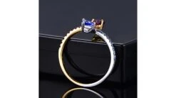 Bague Univers Parallèles. Or Blanc, Jaune Et Pierres Précieuses -Maria || Simplicity Soldes 02 48 3