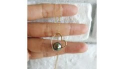 Pendentif Coeur - Cadeau Déclaration D'amour - Perle Tahiti, Or Jaune -Maria || Simplicity Soldes 02 80 1