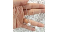 Pendentif Île Maria - Perle D'Australie Blanche - Or Blanc, Diamants -Maria || Simplicity Soldes 02 87 3