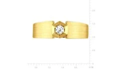 Bague Hommes. Or Jaune. Diamant 0.105ct -Maria || Simplicity Soldes 03 1