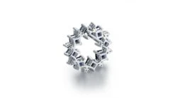 Boucle D Oreille Fleur De Bleuet - Saphir, Diamant, Or Blanc -Maria || Simplicity Soldes 03 124
