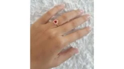 Bague Glamour Rubis Et Diamants En Or Jaune - Mon Coeur -Maria || Simplicity Soldes 03 14 1