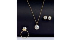 Pendentif Couronne Or Jaune Diamants. Perle Akoya -Maria || Simplicity Soldes 04 y 3