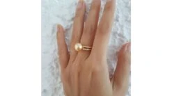 Bague Des Australes - Perle D'Australie Dorée - Or Jaune, Diamants -Maria || Simplicity Soldes 04 37
