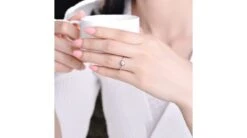 Bague De Fiancailles Rose Vertige - Solitaire Or Blanc, Diamants 0.35ct | Gemperles -Maria || Simplicity Soldes 04 57