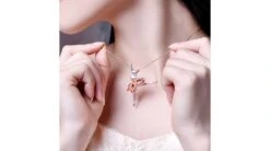 Pendentif Princesse Ballerina - Broche Or Blanc - Rubis -Maria || Simplicity Soldes 04 84