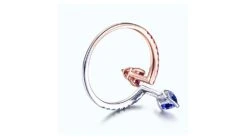 Bague Univers Parallèles. Or Blanc, Rose Et Pierres Précieuses -Maria || Simplicity Soldes 05 13 2