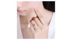 Bague De Fiancailles Rose Vertige - Solitaire Or Blanc, Diamants 0.35ct | Gemperles -Maria || Simplicity Soldes 05 56