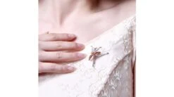 Pendentif Princesse Ballerina - Broche Or Blanc - Rubis -Maria || Simplicity Soldes 05 73