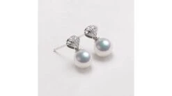 Pendant D'oreille - Perle Akoya Or Blanc - Sarah Bernhardt -Maria || Simplicity Soldes 05 82 2