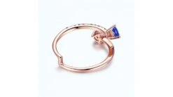 Bague Signaux Inversés. Or Rose, Saphirs -Maria || Simplicity Soldes 06 15 3
