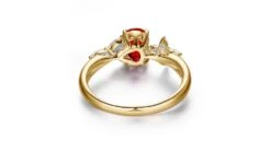 Bague La Esmeralda Rubis Or Jaune Diamants -Maria || Simplicity Soldes 07 76