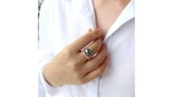 Bague Perle De Tahiti, Or Blanc, Diamants - Saperlipopette -Maria || Simplicity Soldes 08 39 2