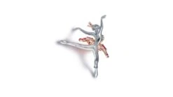 Pendentif Princesse Ballerina - Broche Or Blanc - Rubis -Maria || Simplicity Soldes 08 45