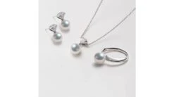 Pendant D'oreille - Perle Akoya Or Blanc - Sarah Bernhardt -Maria || Simplicity Soldes 08 51 1