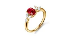 Bague La Esmeralda Rubis Or Jaune Diamants
