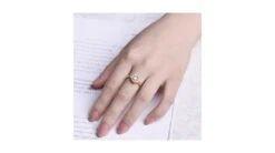 Bague De Fiancailles Hortensia - Solitaire Accompagné, Or Jaune, Diamants -Maria || Simplicity Soldes 09 35 2