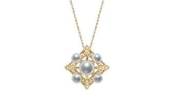 Pendentif Voyage Stellaire I Perles Akoya Or Jaune Diamants