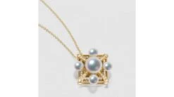 Pendentif Voyage Stellaire I Perles Akoya Or Jaune Diamants -Maria || Simplicity Soldes 1 2 2 1