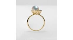 Bague Mikadzuki, Croissant De Lune I Perle Akoya, Saphir, Diamant -Maria || Simplicity Soldes 1 32