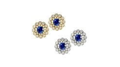 Boucle D Oreille Bleu De Médicis - Saphir, Or Blanc, Diamant -Maria || Simplicity Soldes 10 16