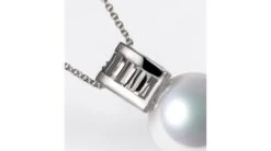 Pendentif Mikiko Perle Akoya Du Japon. Or Blanc, Diamants -Maria || Simplicity Soldes 11 w