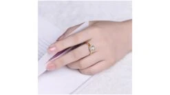 Bague De Fiancailles Hortensia - Solitaire Accompagné, Or Jaune, Diamants -Maria || Simplicity Soldes 11 16 4