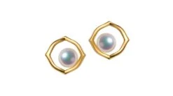 Boucle D Oreille Perle De Culture - Perle Akoya Or Jaune - Coco Chanel