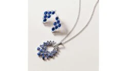 Boucle D Oreille Triangle Des Bermudes - Saphir, Or Blanc, Diamant -Maria || Simplicity Soldes 11 9 4