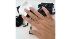 Bague Univers Parallèles. Or Blanc, Rose Et Pierres Précieuses -Maria || Simplicity Soldes 20190322 152323