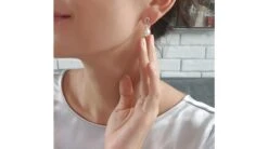 Boucles D'oreilles Bambou. Or Blanc, Perles Et Diamants -Maria || Simplicity Soldes 20200323 141720