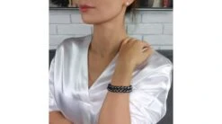 Bracelet Double Perles Eau Douce Noires - 7/7.5mm, AAA -Maria || Simplicity Soldes 20200526 165227