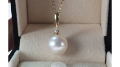 Pendentif Hainan Or Jaune Et Perle - En Forme De Tige - Diamant -Maria || Simplicity Soldes 20200616 155603