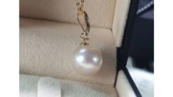 Pendentif Hainan Or Jaune Et Perle - En Forme De Tige - Diamant -Maria || Simplicity Soldes 20200616 155706