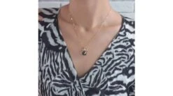 Pendentif Rose Forme Coeur - Perle De Tahiti - Or Jaune, Diamants Pavés -Maria || Simplicity Soldes 20200625 152432