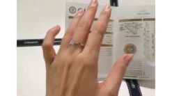 Bague Solitaire Pendentif Or Blanc - Diamants Sertis Griffes, Grains | Estasia -Maria || Simplicity Soldes 20200702 162321