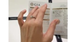 Bague Solitaire Pendentif Or Blanc - Diamants Sertis Griffes, Grains | Estasia -Maria || Simplicity Soldes 20200702 162327